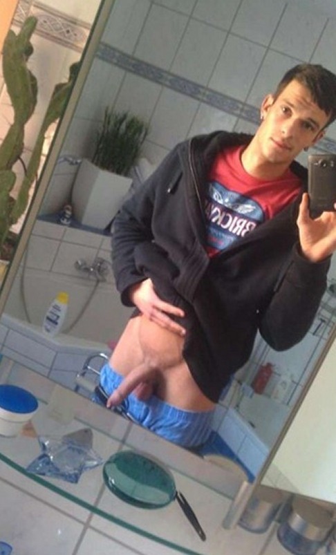 Sexy Teen Boy Showing Off His Cock