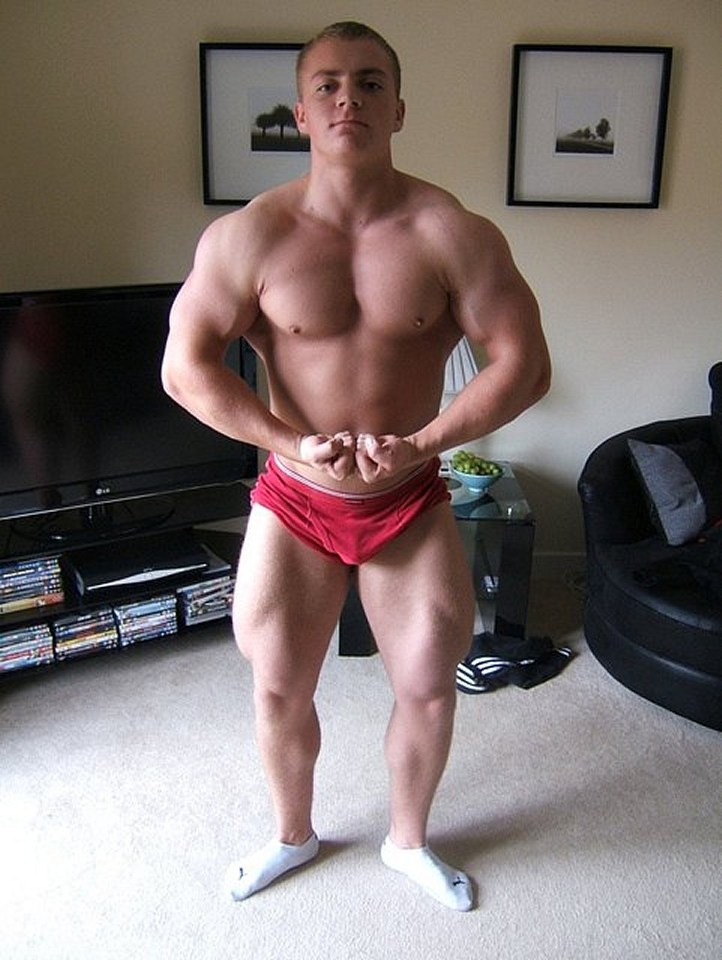 Sexy Muscle Boy Posing For The Camera